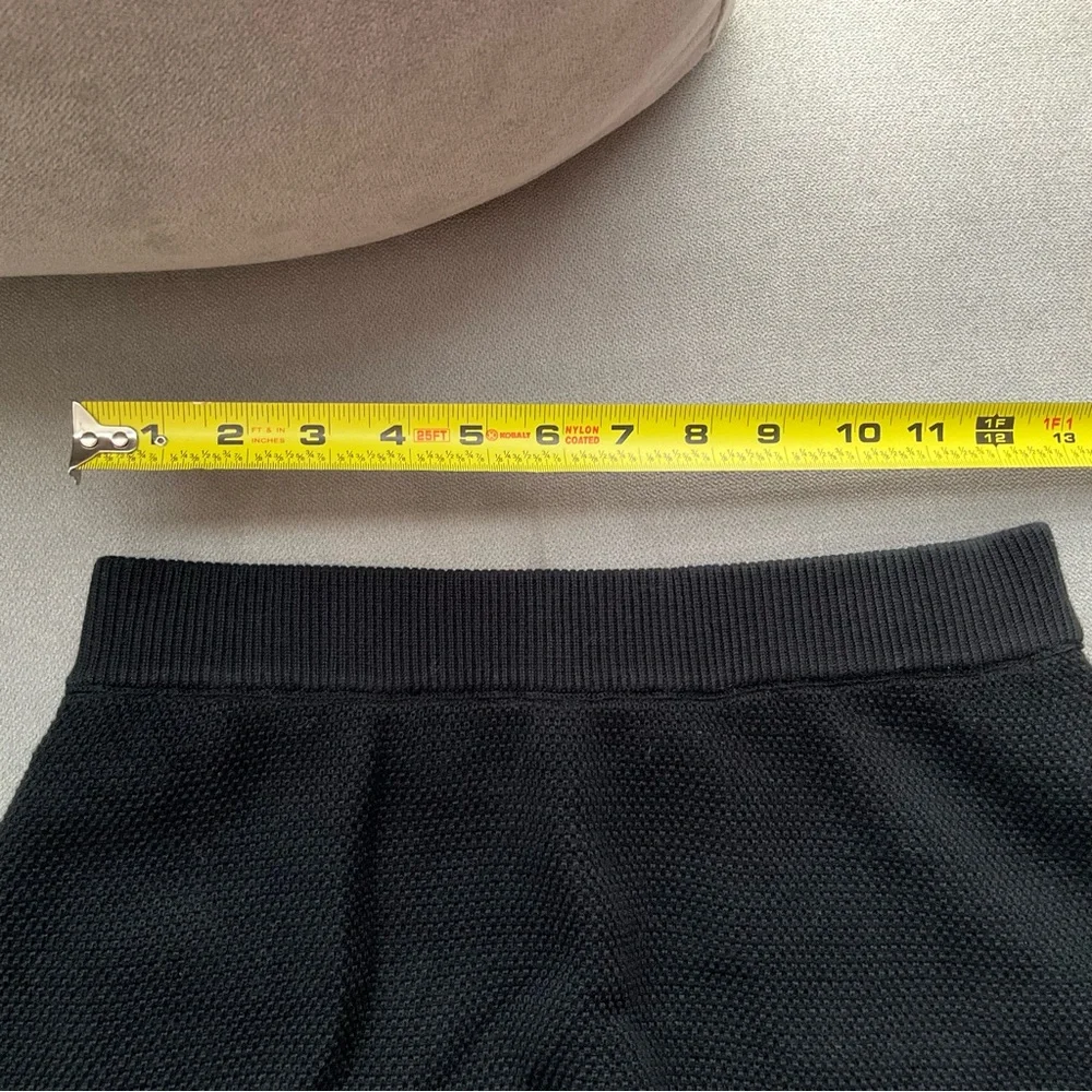 Alo Yoga Tennis Club Sweater Knit Skirt Black/Ivory S